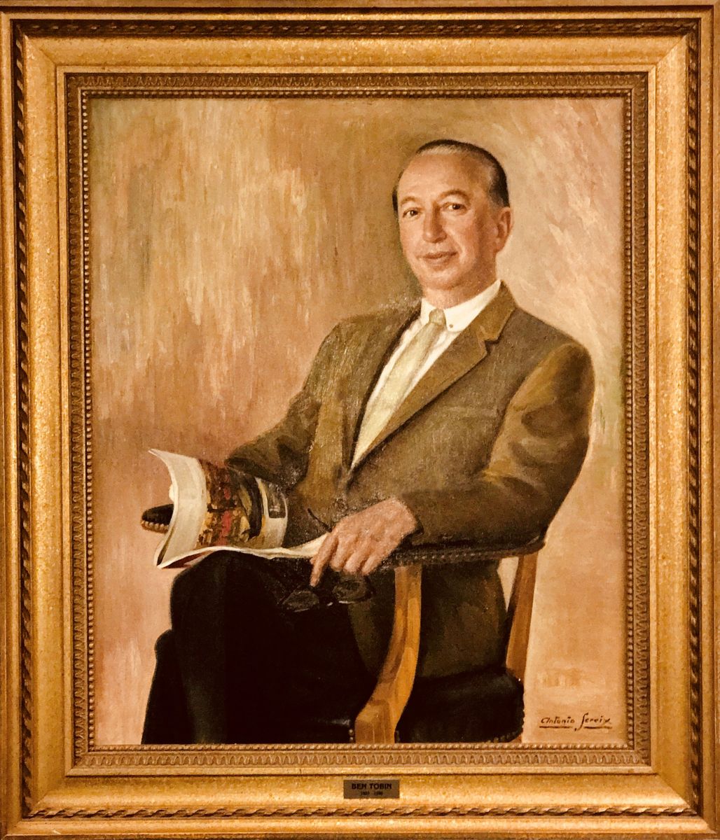 image of Ben Tobin's portrait completed.